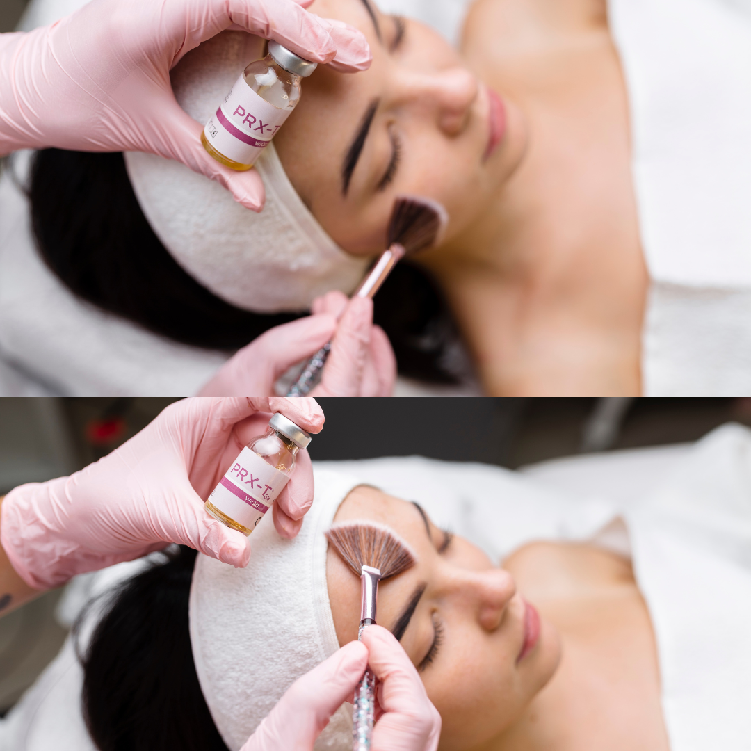 Serene illustration of a relaxed Caucasian woman enjoying a luxury facial ritual.